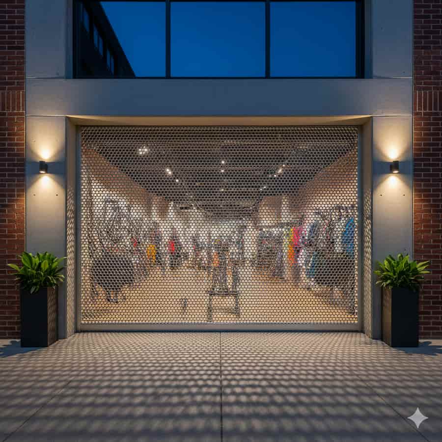 Perforated Roller Shutter Door